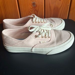 Baby pink Vans low top womens size 8